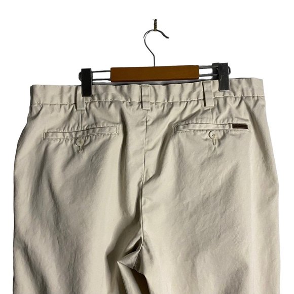 Eddie Bauer Men's Light Tan Straight Leg Chino Pants - Picture 6 of 11